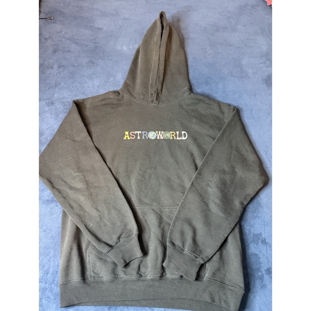 Astroworld Hoodie Sweatshirt Mens Medium Black Gildan Wish You Were Here Graphic